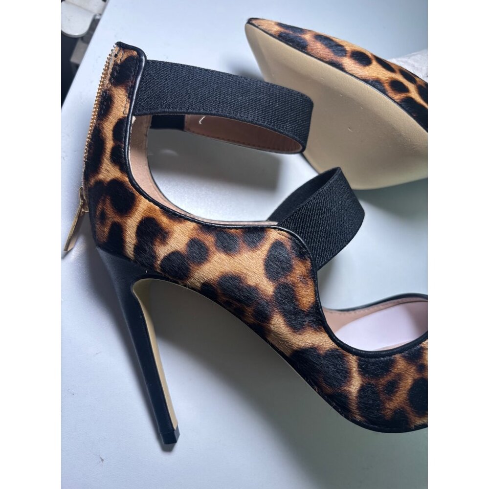 Rachel Zoe 'Jade' Leopard Print Calf Hair Stiletto Heels - Size 6 NIB - Picture 4 of 15